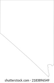 Vector illustration of Nevada map