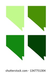 vector illustration of Nevada maps