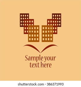 Vector illustration of New area. Building.