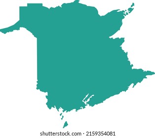 Vector Illustration New Brunswick Map Stock Vector (Royalty Free ...