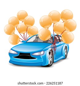 Vector illustration. New car.
