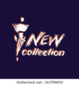 Vector illustration "New collection" for clothing stores 