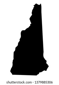 vector illustration of New Hampshire map