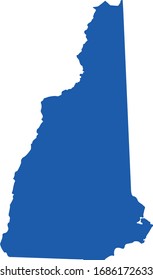 vector illustration of New Hampshire map