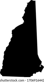 vector illustration of New Hampshire map