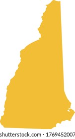 vector illustration of New Hampshire map