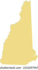 Vector illustration of New Hampshire map
