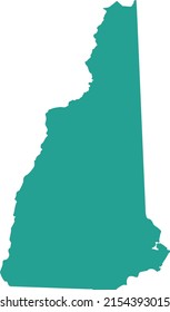 Ilustración vectorial del mapa de New Hampshire