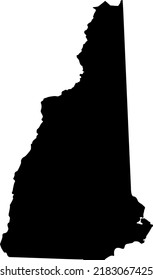 Vector Illustration of New Hampshire map