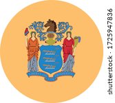 vector illustration of New Jersey flag