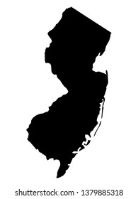 vector illustration of New Jersey map