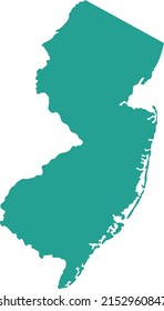 Vector illustration of New Jersey map