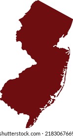 Vector Illustration of New Jersey map