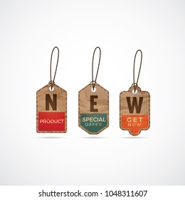 vector illustration : new label