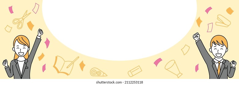 Vector illustration of new life support fair
