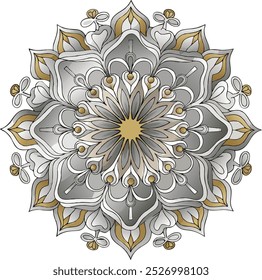A vector illustration of a new mandala design