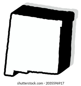 vector illustration of New Mexico map
