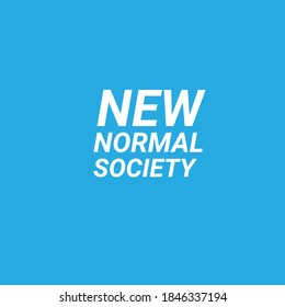 Vector illustration new normal society.