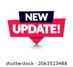 Vector Illustration New Update Speech Bubble Pin