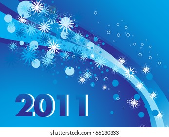 vector illustration for new year 2011
