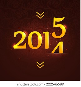 Vector illustration of New year 2015