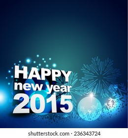 ilustración vectorial del nuevo año 2015