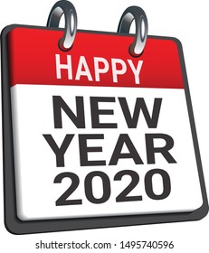Vector illustration of new year calendar. New Year is coming, wish you all the best as always in this coming new year.