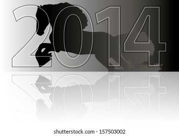 Vector Illustration for the New Year calendar