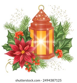 Vector illustration of New Year card.