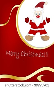 Vector illustration of a New year and christmas frame with free space for your text