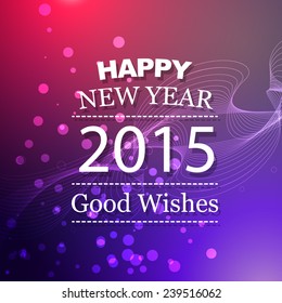 vector illustration of new year design with pink blue colorful background
