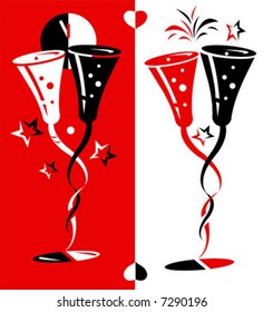 vector illustration for new year eve and Valentine's day.