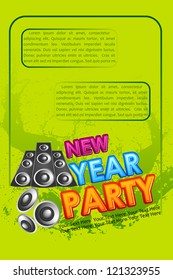 vector illustration of New Year Party poster