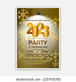 ilustración vectorial para invitación de año nuevo 