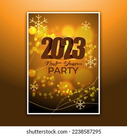 vector illustration for new year party invitation 
