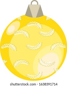 Vector illustration for the new year. White background. Glass multi-colored balls as a decoration. Can be used for cards, covers, web design.