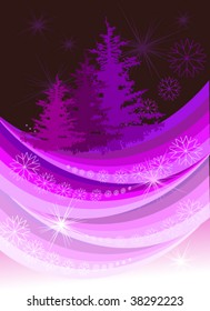 vector illustration of new year's postcard