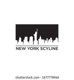 vector illustration of new york city, stamp on vest, vintage clo