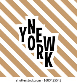 vector illustration of new york city, stamp on vest, vintage clo