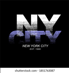 Vector illustration New York City Typography  t-shirt graphics  poster  banner  flyer  postcard