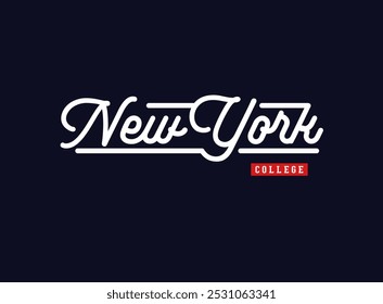 Ilustración vectorial de la Nueva ciudad de York, gráficos de camisetas, etc.