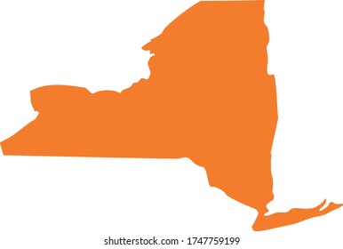 vector illustration of New York State map