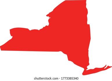 vector illustration of New York State map