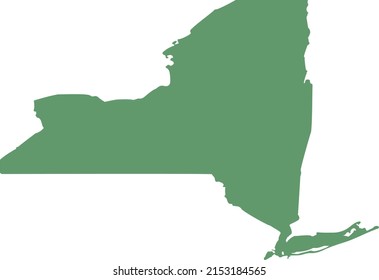 Vector illustration of New York State map