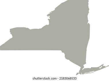 Mapa de la ilustración vectorial del estado de Nueva York