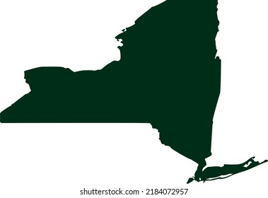 Vector illustration of New York State map