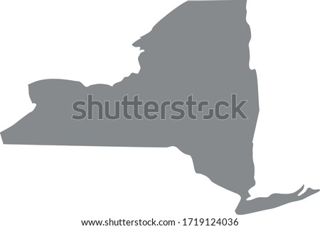 vector illustration of New York State map