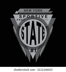 Vector illustration of  new york  theme  .  t shirt graphics