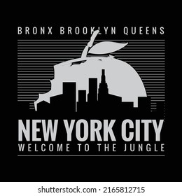 Vector illustration of new york  theme.t shirt graphics