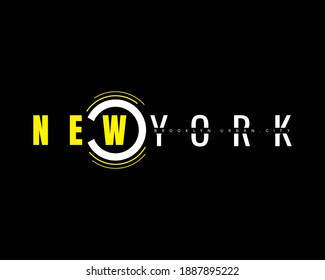 Vector illustration of New York type typography graphics, perfect for the design of t-shirts, clothes, hoodies, etc.